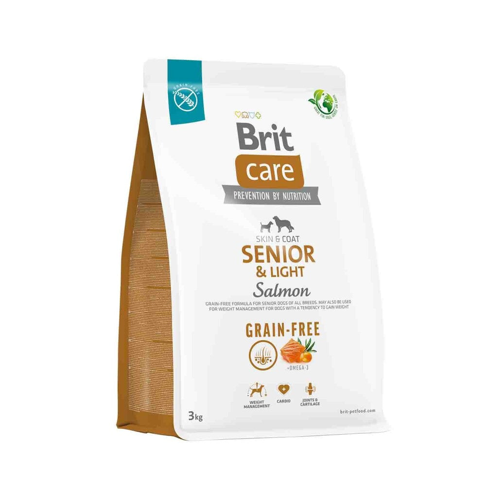 Brit Care Tahılsız Somonlu Hassas Deri Yapısına Sahip Yaşlı Köpek Maması 3 KG | SRC: Barcode: 8595602558933